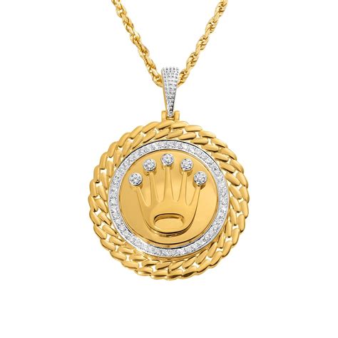 rolex necklace 14k.